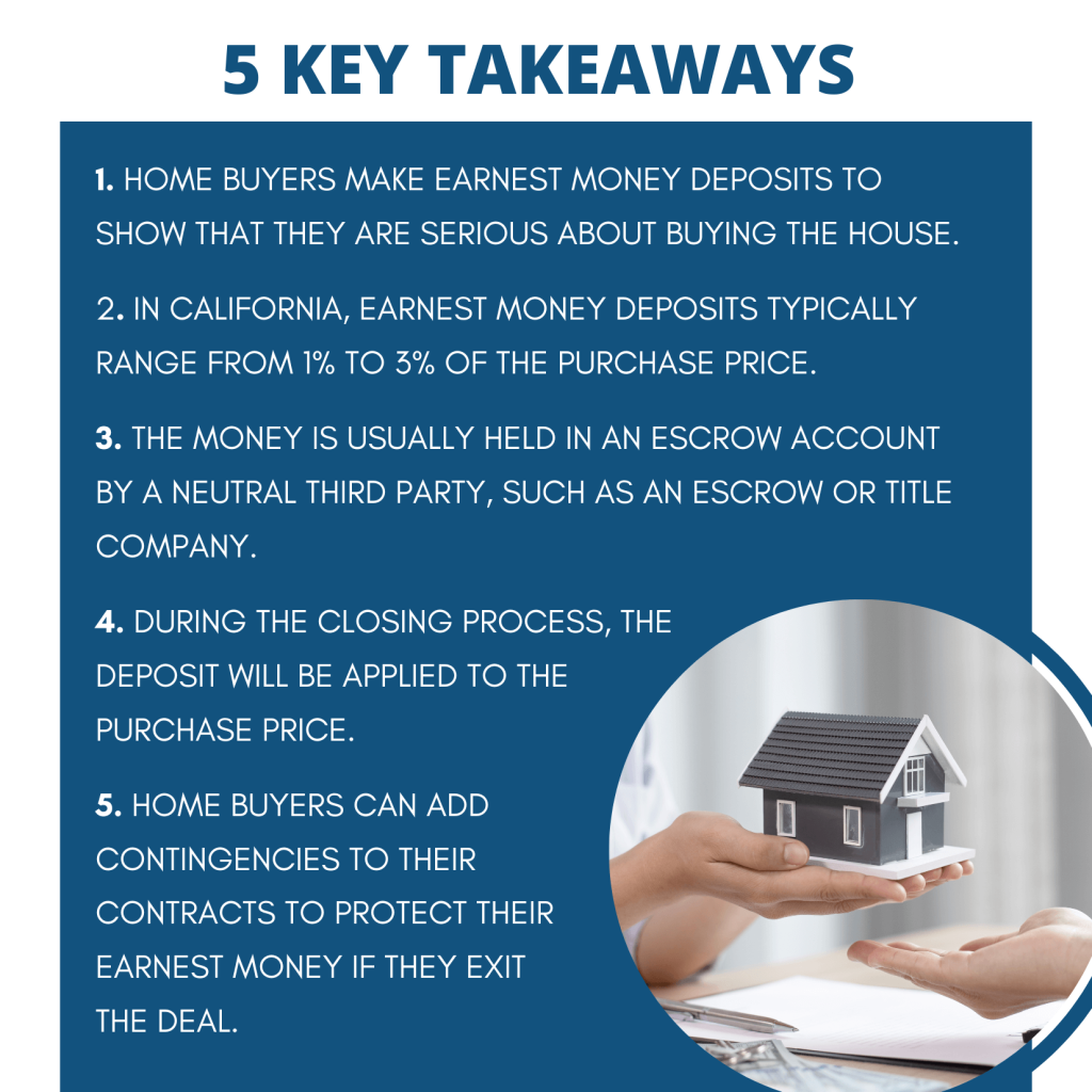 Overview of earnest money deposits in California